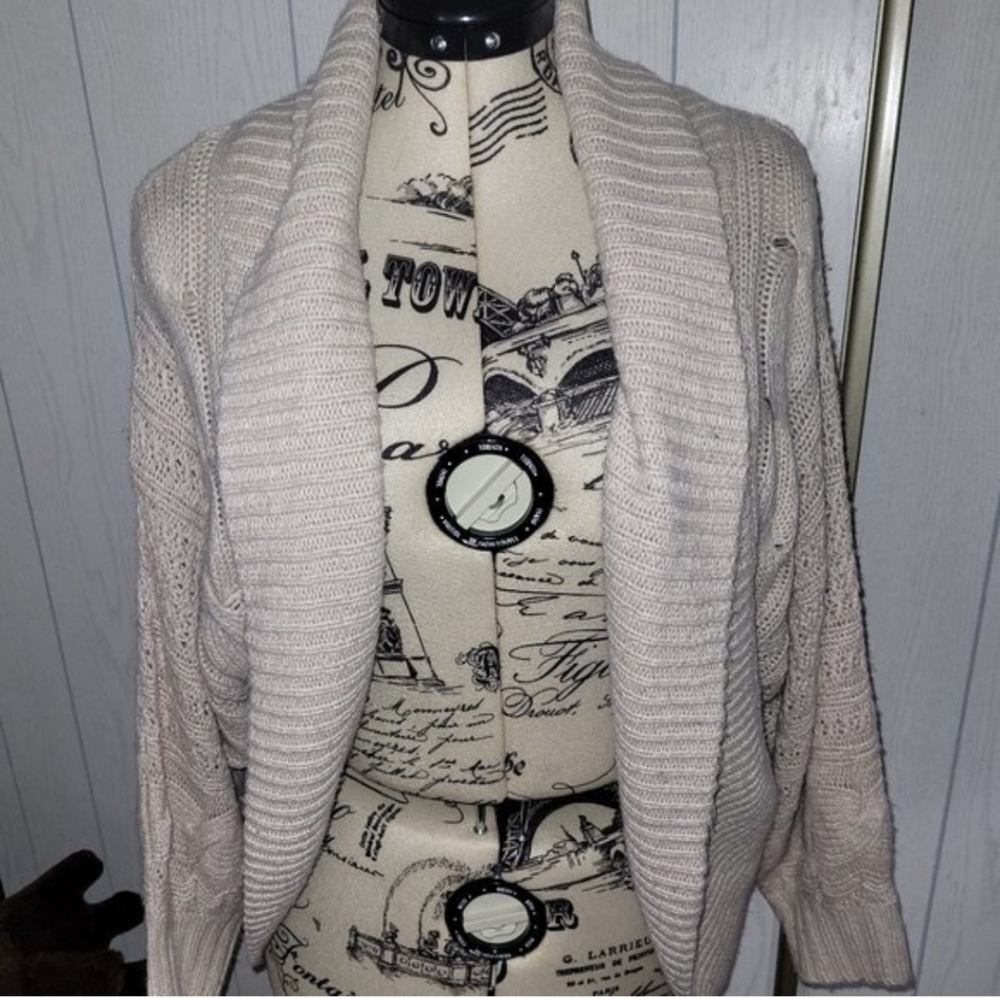 Elegant Cream Cardigan Sweater